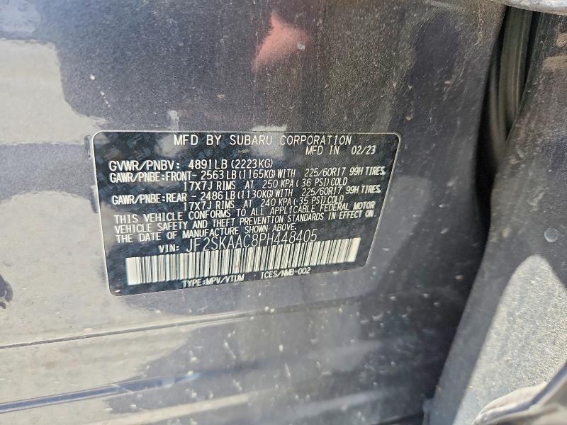 Продажа на аукционе авто 2023 Subaru Forester, vin: JF2SKAAC8PH448405, номер лота: 56033896