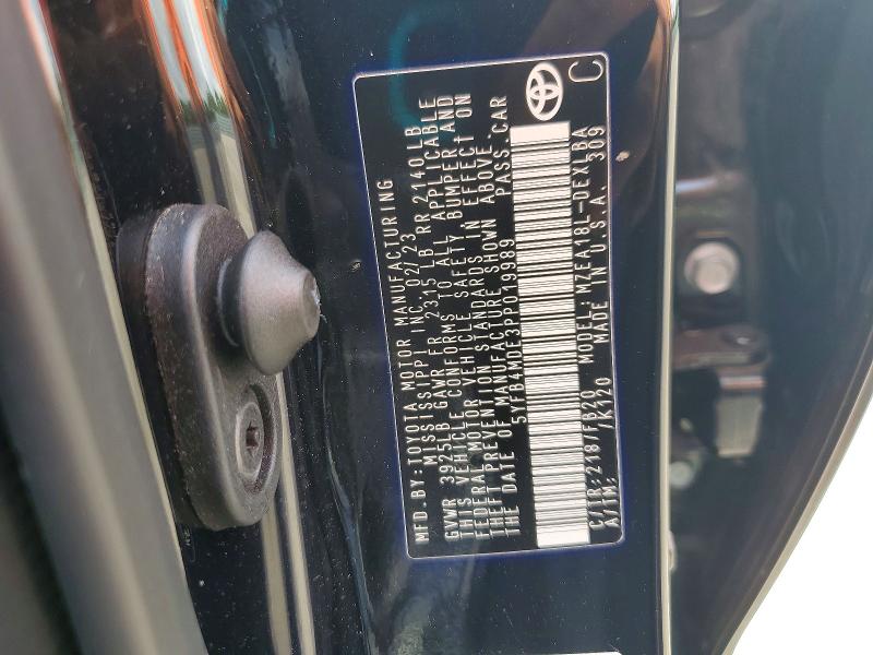55823466 :رقم المزاد ، 5YFB4MDE3PP019989 vin ، 2023 Toyota Corolla مزاد بيع