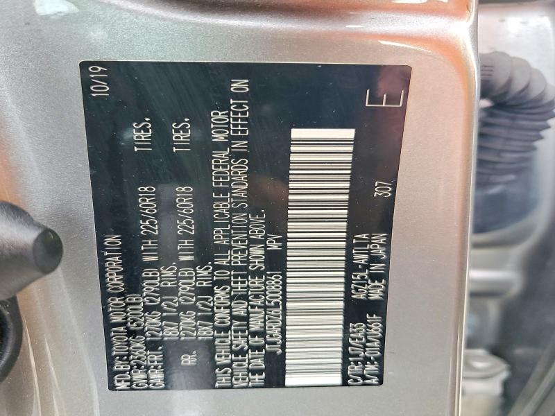 2020 Lexus Nx მანქანა იყიდება აუქციონზე, vin: JTJGARDZ6L5008861, აუქციონის ნომერი: 58776856