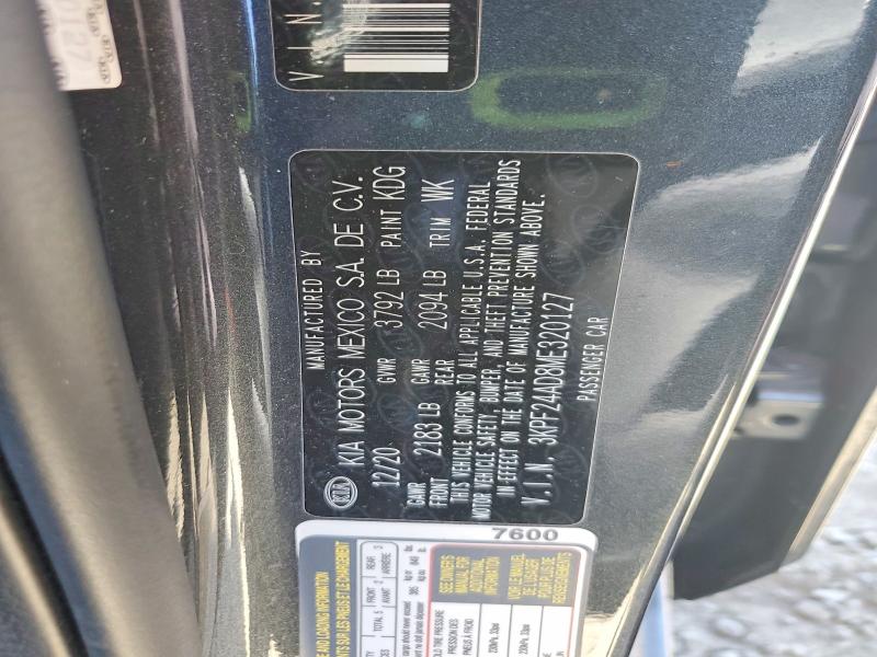 Продаж на аукціоні авто 2021 Kia Forte, vin: 3KPF24AD8ME320127, номер лоту: 56141746