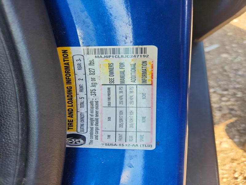2018 Ford Ecosport მანქანა იყიდება აუქციონზე, vin: MAJ6P1CL8JC247192, აუქციონის ნომერი: 57931806