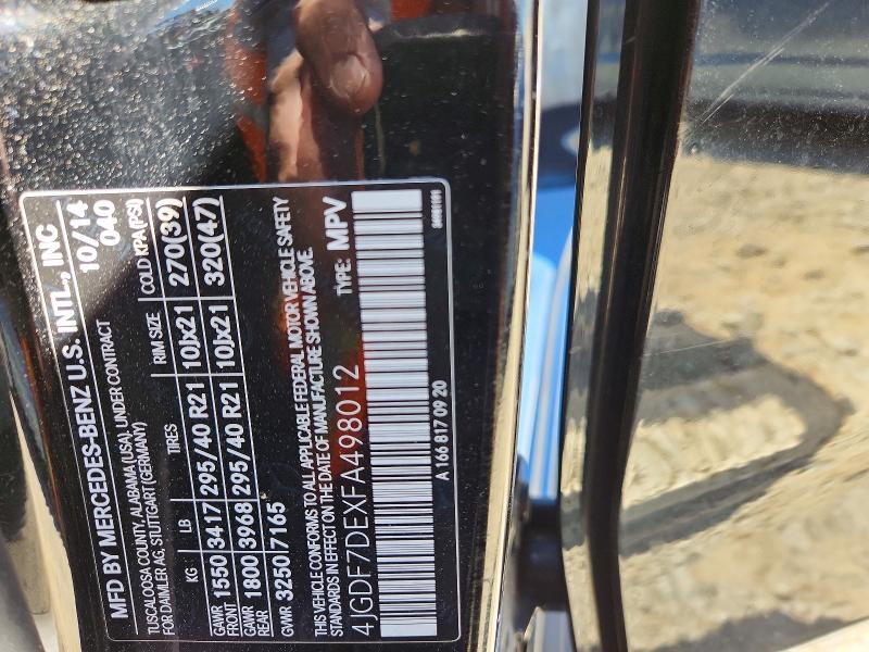 Продаж на аукціоні авто 2015 Mercedes-benz Gl, vin: 4JGDF7DEXFA498012, номер лоту: 57026606