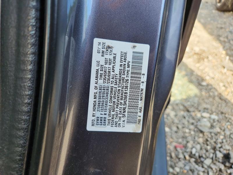 Продаж на аукціоні авто 2014 Honda Odyssey, vin: 5FNRL5H26EB136126, номер лоту: 56035266