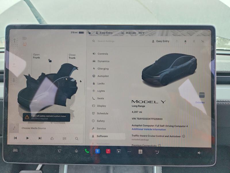 Aukcja sprzedaży 2026 Tesla Model Y, vin: 7SAYGDED6TF535800, numer aukcji: 57964396