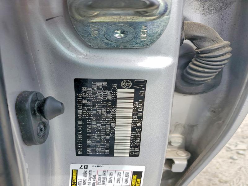54781376 :رقم المزاد ، 2T1KU40E69C015976 vin ، 2009 Toyota Matrix مزاد بيع