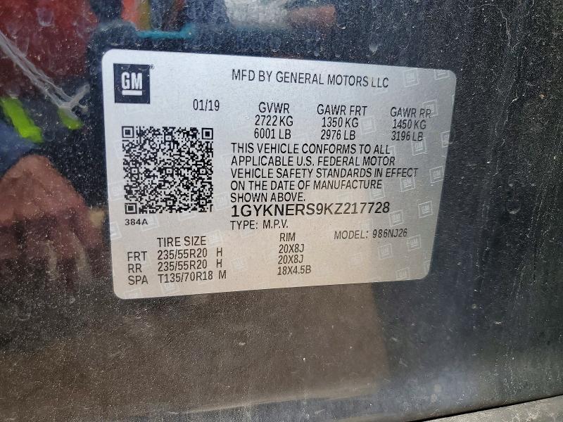 Продаж на аукціоні авто 2019 Cadillac Xt5, vin: 1GYKNERS9KZ217728, номер лоту: 56370376
