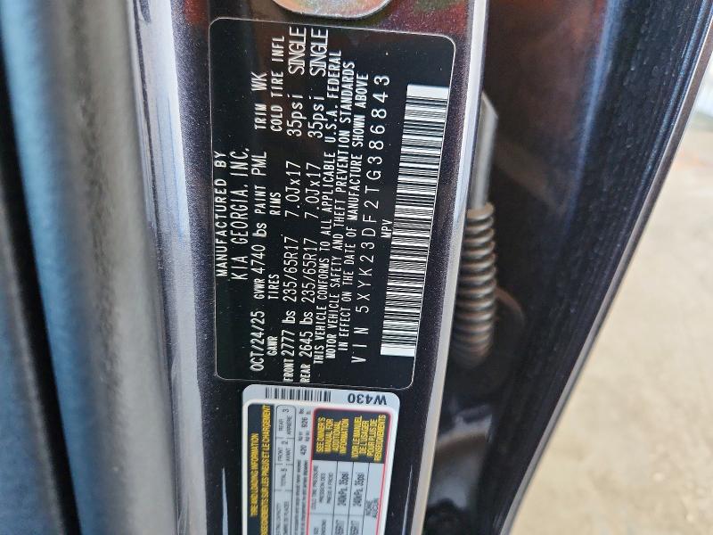 Продаж на аукціоні авто 2026 Kia Sportage, vin: 5XYK23DF2TG386843, номер лоту: 56054776