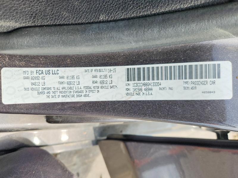 Продаж на аукціоні авто 2016 Chrysler 200, vin: 1C3CCCAB8GN133354, номер лоту: 55772206
