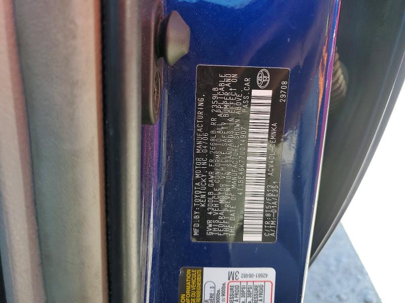 Aukcja sprzedaży 2007 Toyota Camry, vin: 4T1BE46K77U014907, numer aukcji: 55322166
