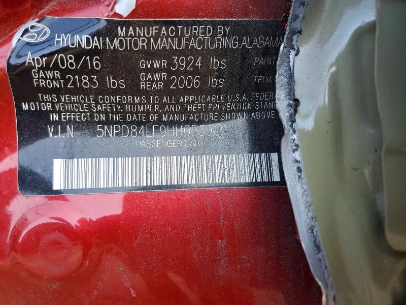 2017 Hyundai Elantra მანქანა იყიდება აუქციონზე, vin: 5NPD84LF9HH053909, აუქციონის ნომერი: 74514515