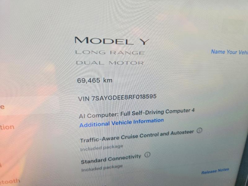 Продажа на аукционе авто 2024 Tesla Model Y, vin: 7SAYGDEE8RF018595, номер лота: 55114886