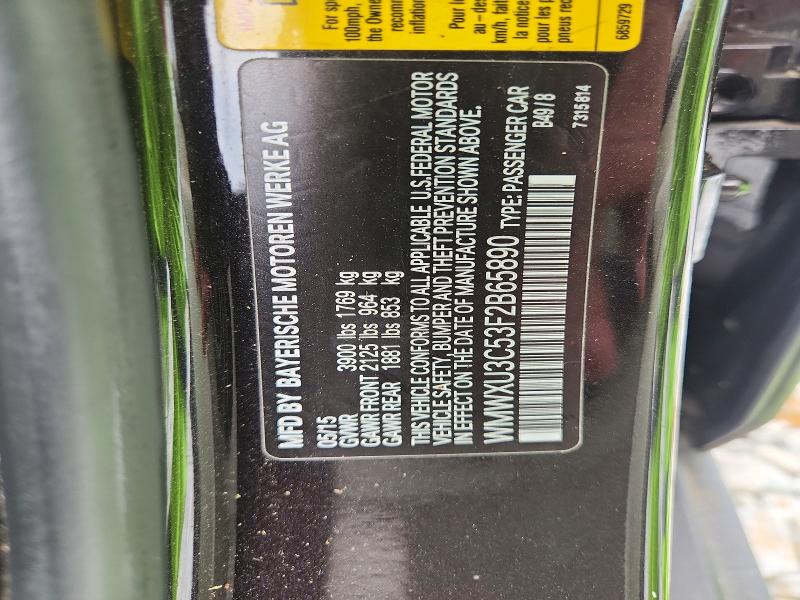 2015 Mini Cooper მანქანა იყიდება აუქციონზე, vin: WMWXU3C53F2B65890, აუქციონის ნომერი: 56603646