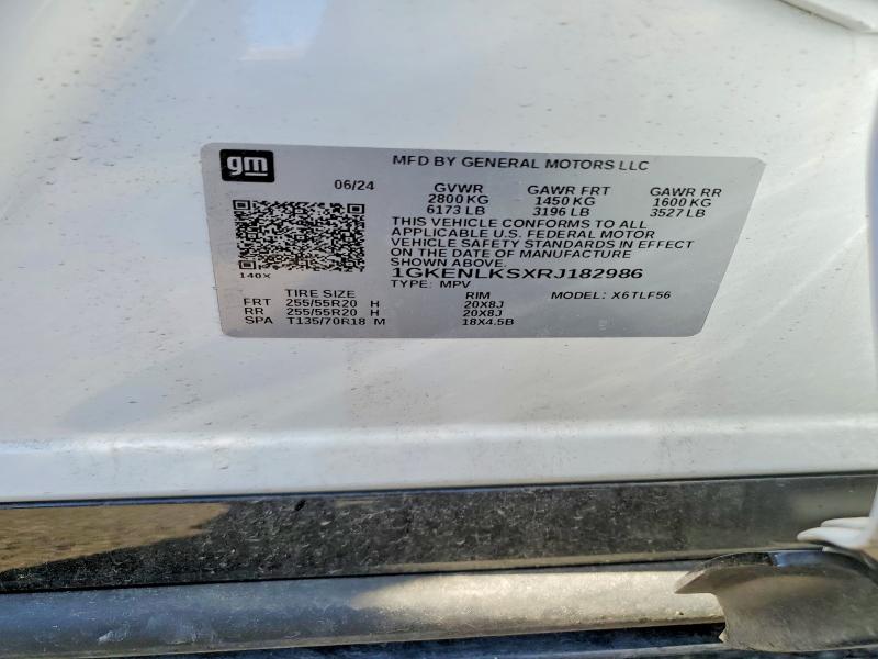 2024 Gmc Acadia მანქანა იყიდება აუქციონზე, vin: 1GKENLKSXRJ182986, აუქციონის ნომერი: 57543606