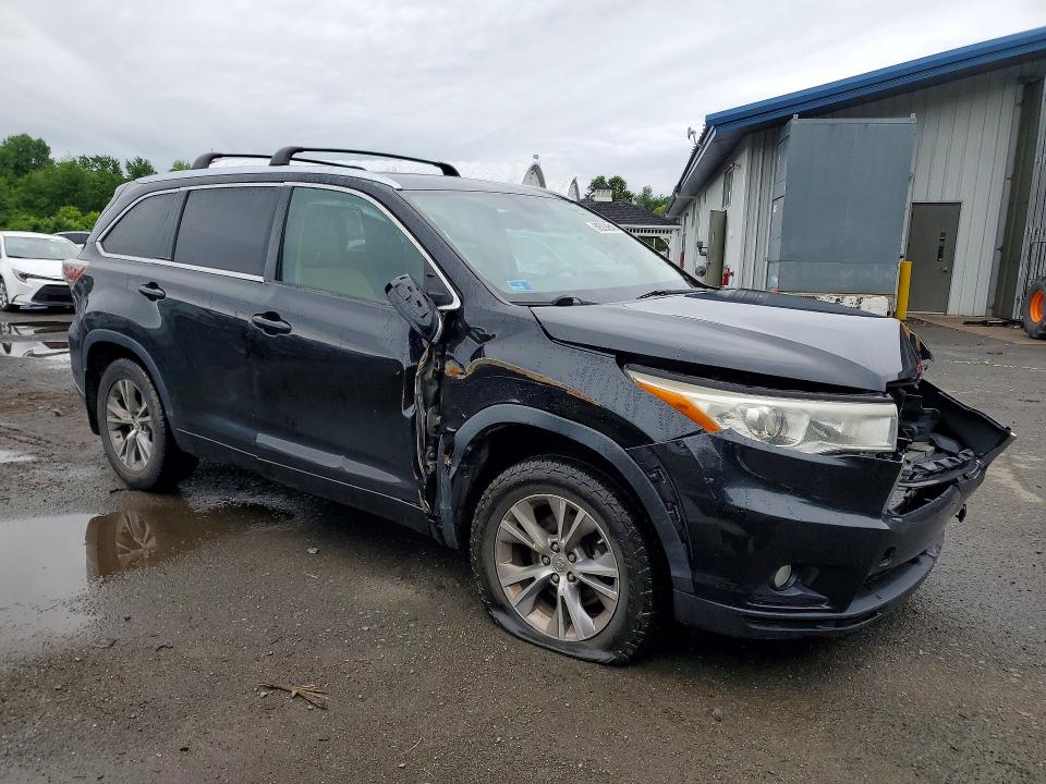 2014 Toyota Highlander მანქანა იყიდება აუქციონზე, vin: 5TDJKRFH4ES012639, აუქციონის ნომერი: 58053646