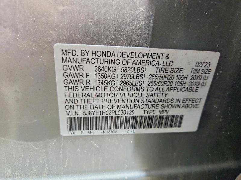 Aukcja sprzedaży 2023 Acura Mdx, vin: 5J8YE1H02PL030125, numer aukcji: 56081726