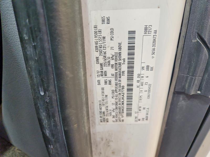 Продажа на аукционе авто 2018 Ford Transit, vin: 1FTBW2CMXJKA27780, номер лота: 56089646