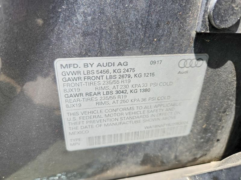 Aukcja sprzedaży 2018 Audi Q5, vin: WA1BNAFY6J2053024, numer aukcji: 57531936