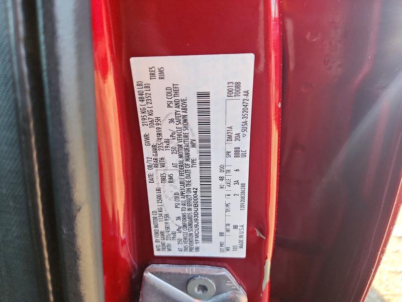 Продаж на аукціоні авто 2013 Ford Escape, vin: 1FMCU9J93DUB00042, номер лоту: 58768466