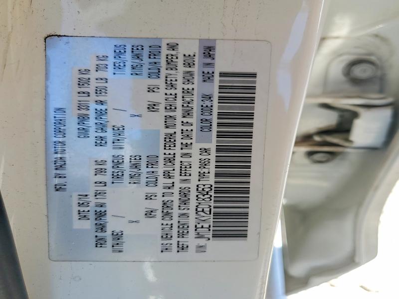 2014 Mazda Mazda2 მანქანა იყიდება აუქციონზე, vin: JM1DE1KY2E0183453, აუქციონის ნომერი: 58454246