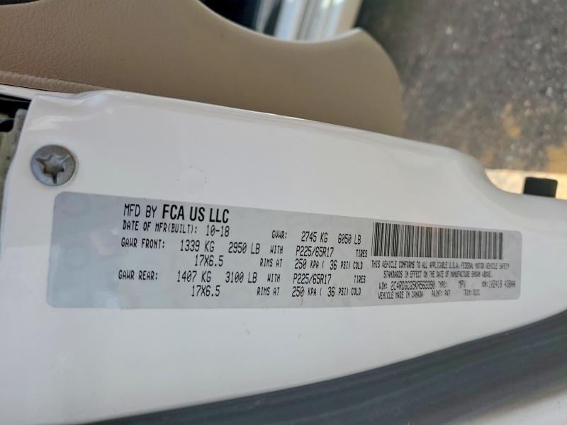57362686 :رقم المزاد ، 2C4RDGCG5KR563390 vin ، 2019 Dodge Grand Caravan مزاد بيع