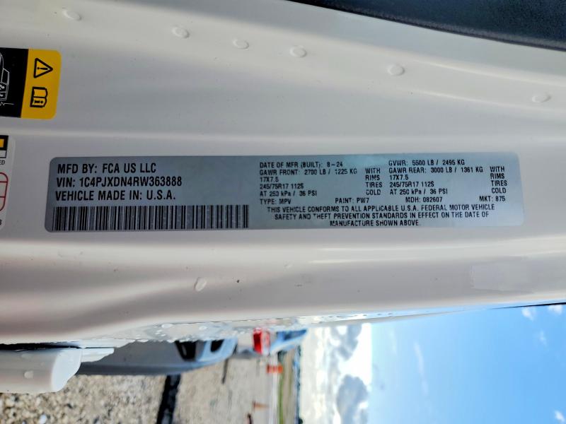 Aukcja sprzedaży 2024 Jeep Wrangler, vin: 1C4PJXDN4RW363888, numer aukcji: 56428356