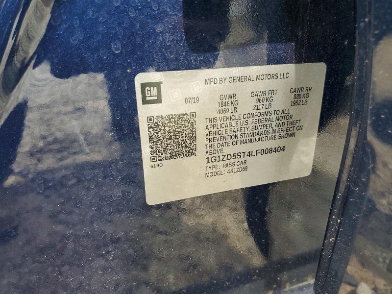 Продажа на аукционе авто 2020 Chevrolet Malibu, vin: 1G1ZD5ST4LF008404, номер лота: 58616186
