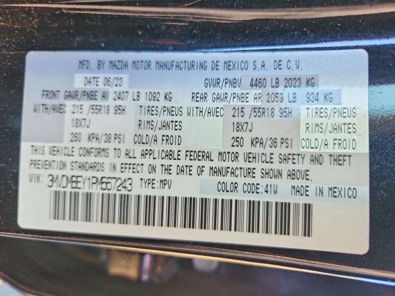Aukcja sprzedaży 2023 Mazda Cx-30, vin: 3MVDMBEY1PM567243, numer aukcji: 56021836