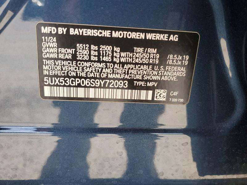 Aukcja sprzedaży 2025 Bmw X3, vin: 5UX53GP06S9Y72093, numer aukcji: 55608106