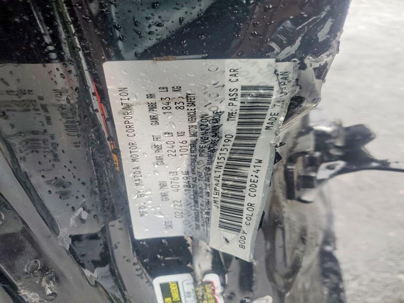 Продаж на аукціоні авто 2022 Mazda 3, vin: JM1BPAJL1N1515190, номер лоту: 56798336