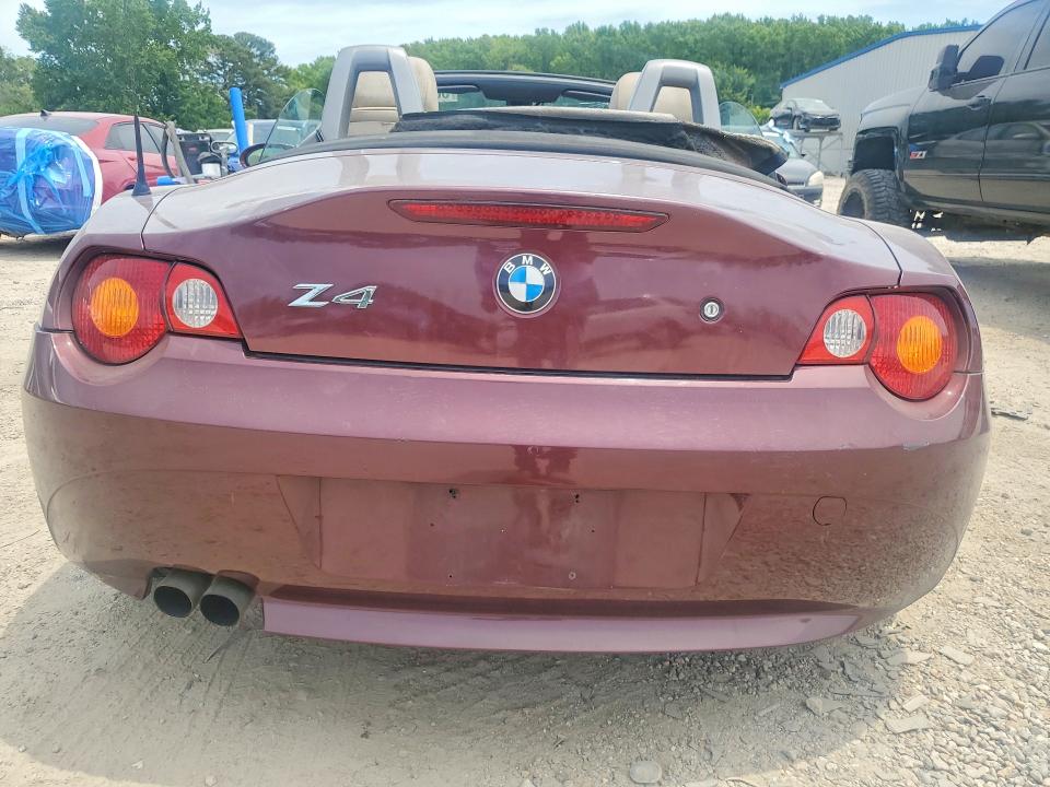 56467806 :رقم المزاد ، 4USBT53404LU06189 vin ، 2004 Bmw Z4 مزاد بيع