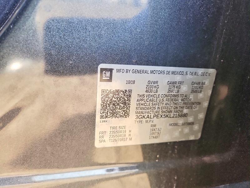 Продажа на аукционе авто 2019 Gmc Terrain, vin: 3GKALPEX5KL215880, номер лота: 55764286