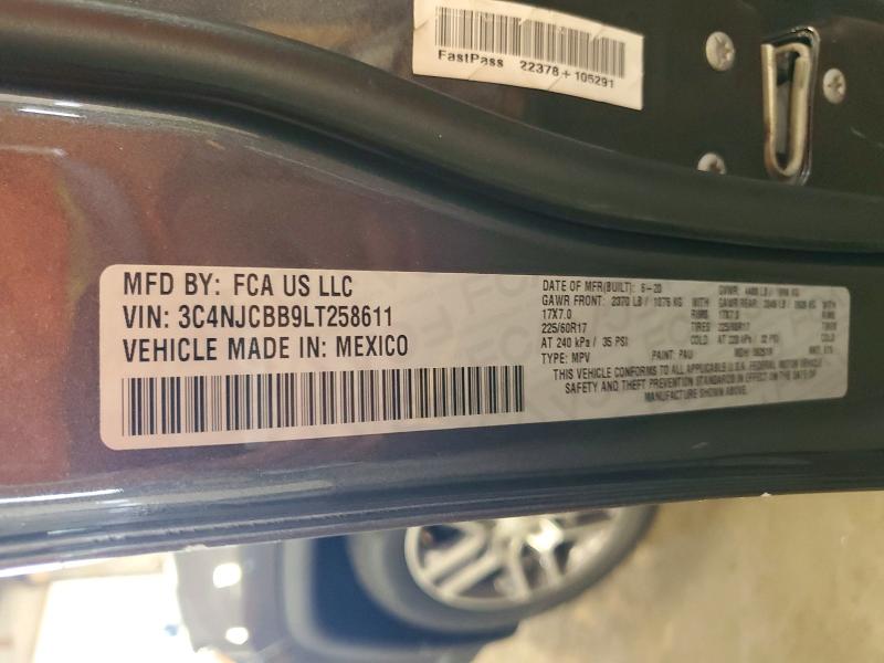 Aukcja sprzedaży 2020 Jeep Compass, vin: 3C4NJCBB9LT258611, numer aukcji: 59147686