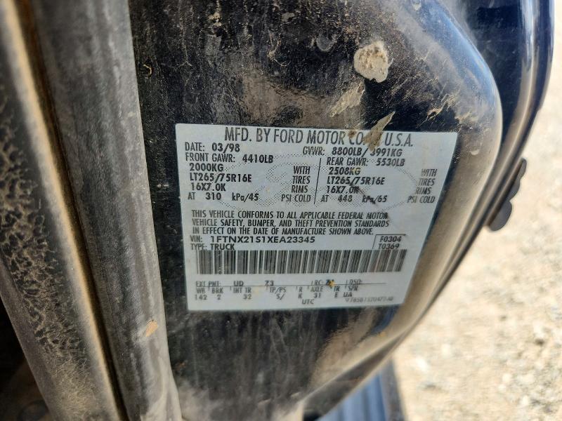 Продажа на аукционе авто 1999 Ford F250, vin: 1FTNX21S1XEA23345, номер лота: 56856306