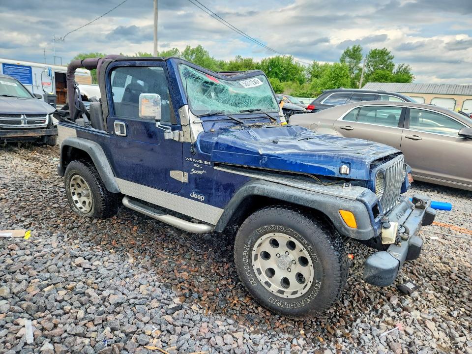 2000 Jeep Wrangler / Tj მანქანა იყიდება აუქციონზე, vin: 1J4FA49S9YP804703, აუქციონის ნომერი: 58311246