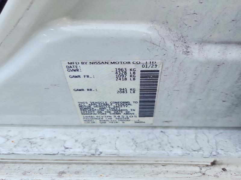 2023 Nissan Altima მანქანა იყიდება აუქციონზე, vin: 1N4BL4CV3PN345105, აუქციონის ნომერი: 58613976