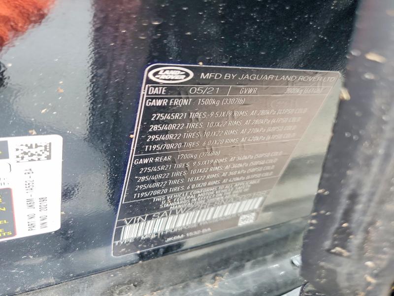Aukcja sprzedaży 2022 Land Rover Range Rover Sport, vin: SALWZ2RE8NA202198, numer aukcji: 55739386