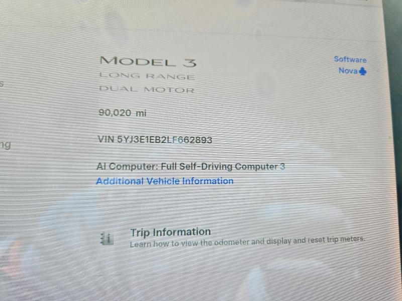 Продаж на аукціоні авто 2020 Tesla Model 3, vin: 5YJ3E1EB2LF662893, номер лоту: 57673396