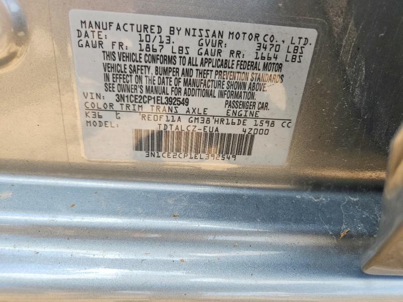 Продаж на аукціоні авто 2014 Nissan Versa Note, vin: 3N1CE2CP1EL392549, номер лоту: 56170876