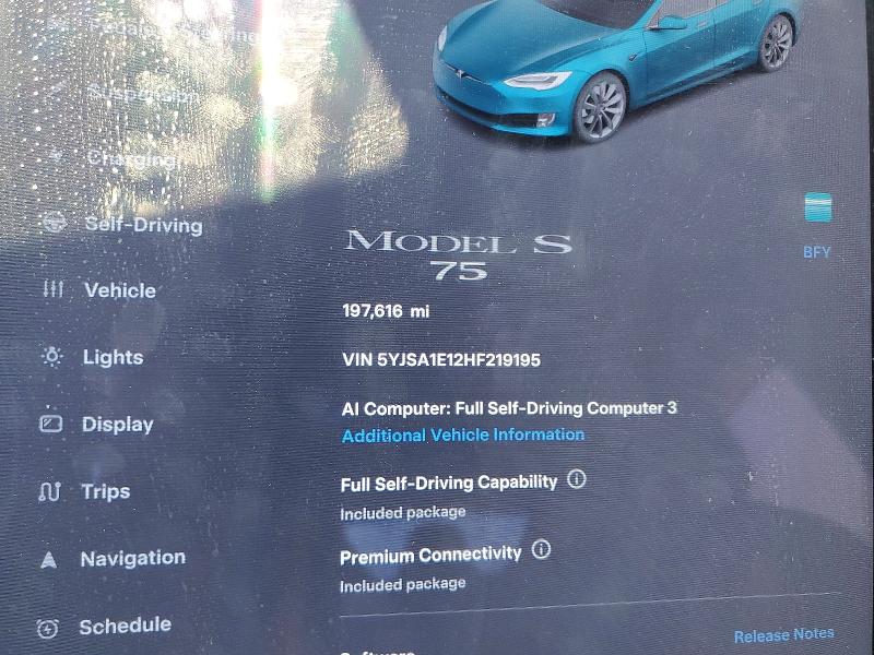 Продажа на аукционе авто 2017 Tesla Model S, vin: 5YJSA1E12HF219195, номер лота: 56414666