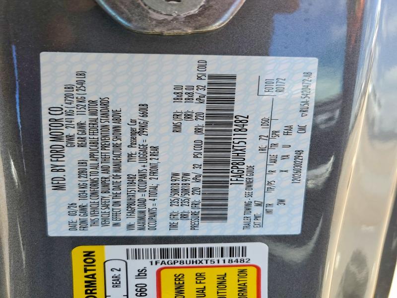 Продажа на аукционе авто 2026 Ford Mustang, vin: 1FAGP8UHXT5118482, номер лота: 57696616