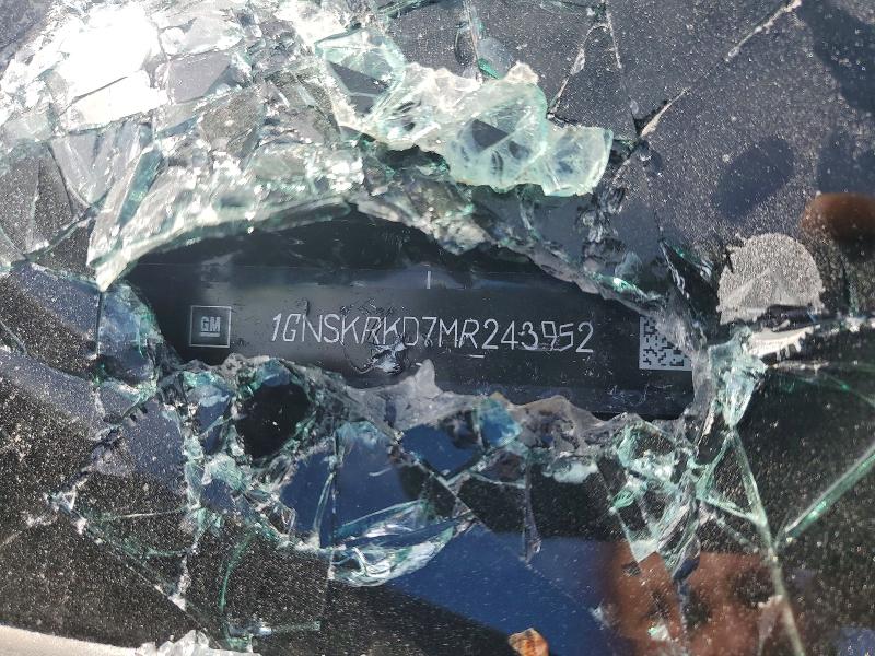 2021 Chevrolet Tahoe მანქანა იყიდება აუქციონზე, vin: 1GNSKRKD7MR243952, აუქციონის ნომერი: 58229796