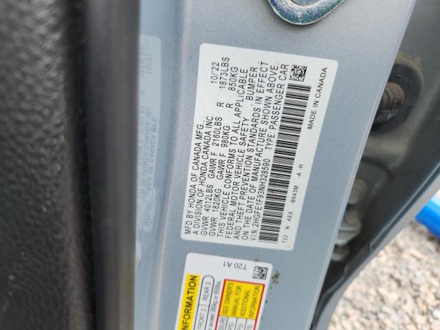 Продажа на аукционе авто 2022 Honda Civic, vin: 2HGFE1F93NH328590, номер лота: 57144706