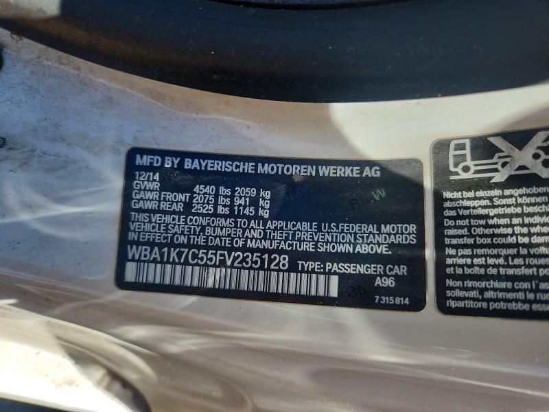 Продаж на аукціоні авто 2015 Bmw 228, vin: WBA1K7C55FV235128, номер лоту: 59296916