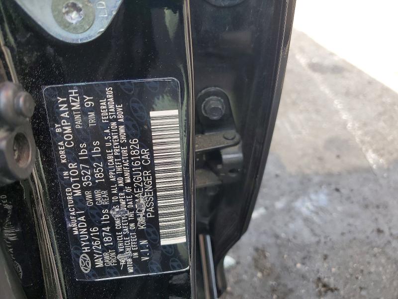 2016 Hyundai Accent მანქანა იყიდება აუქციონზე, vin: KMHCT4AE2GU161826, აუქციონის ნომერი: 57596926
