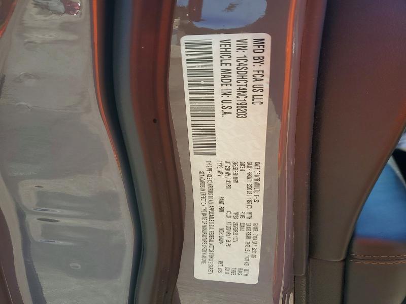 Aukcja sprzedaży 2022 Dodge Durango, vin: 1C4SDHCT4NC198203, numer aukcji: 55987726