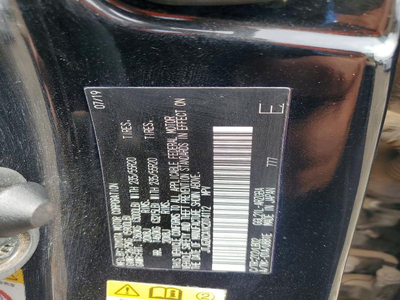 55791716 :رقم المزاد ، JTJGZKCA1K2014112 vin ، 2019 Lexus Rx مزاد بيع