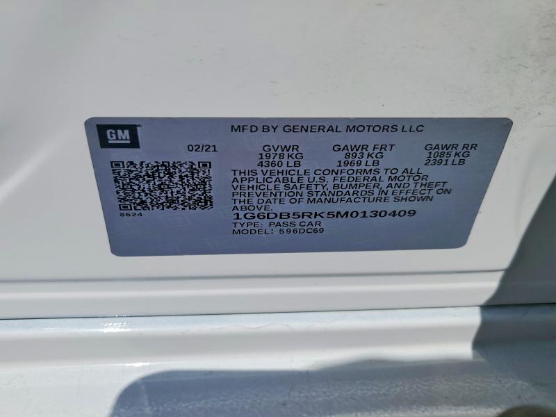 Aukcja sprzedaży 2021 Cadillac Ct4, vin: 1G6DB5RK5M0130409, numer aukcji: 56754366