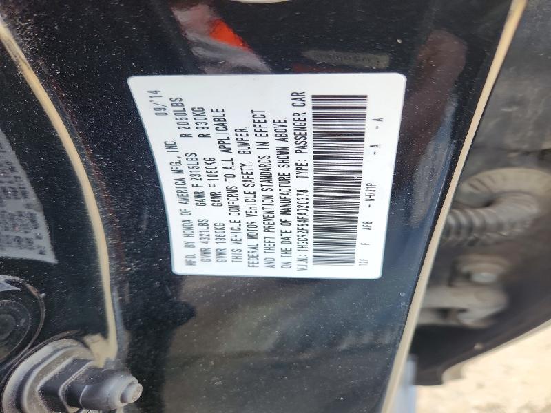 Aukcja sprzedaży 2015 Honda Accord, vin: 1HGCR2F84FA020378, numer aukcji: 58943776