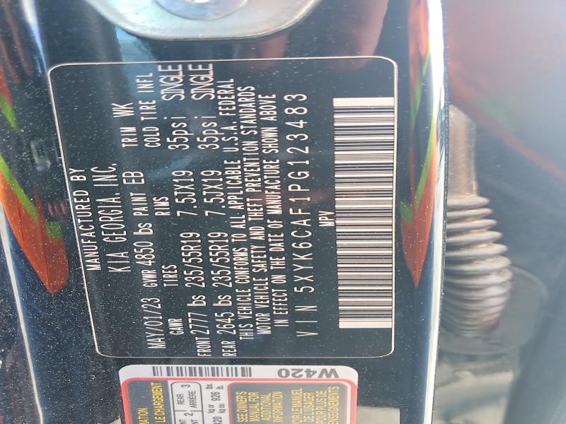 56731856 :رقم المزاد ، 5XYK6CAF1PG123483 vin ، 2023 Kia Sportage مزاد بيع