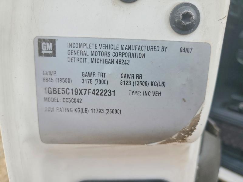 Продаж на аукціоні авто 2007 Chevrolet C5500, vin: 1GBE5C19X7F422231, номер лоту: 56490986